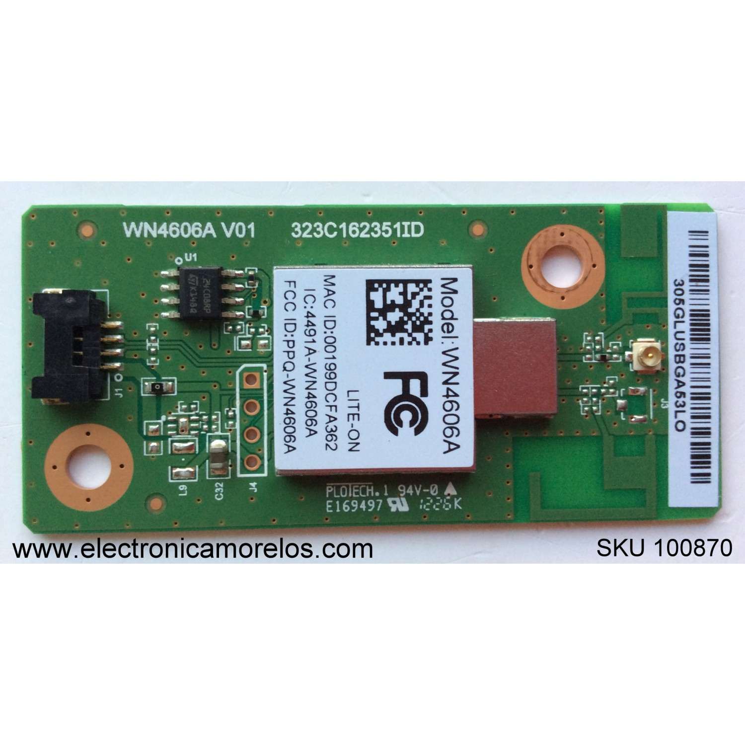 MODULO DE WIFI VIZIO WN4606A / 305GLUSBGA53LO / MODELO M3D550KD LTMPMLEN